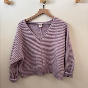 Sincerely Jules Lavender V-Neck Sweater